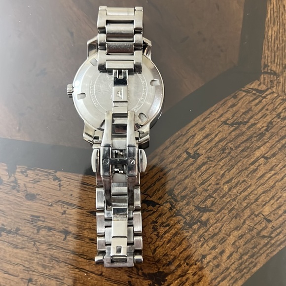 Movado BOLD Silver Rose Gold watch.